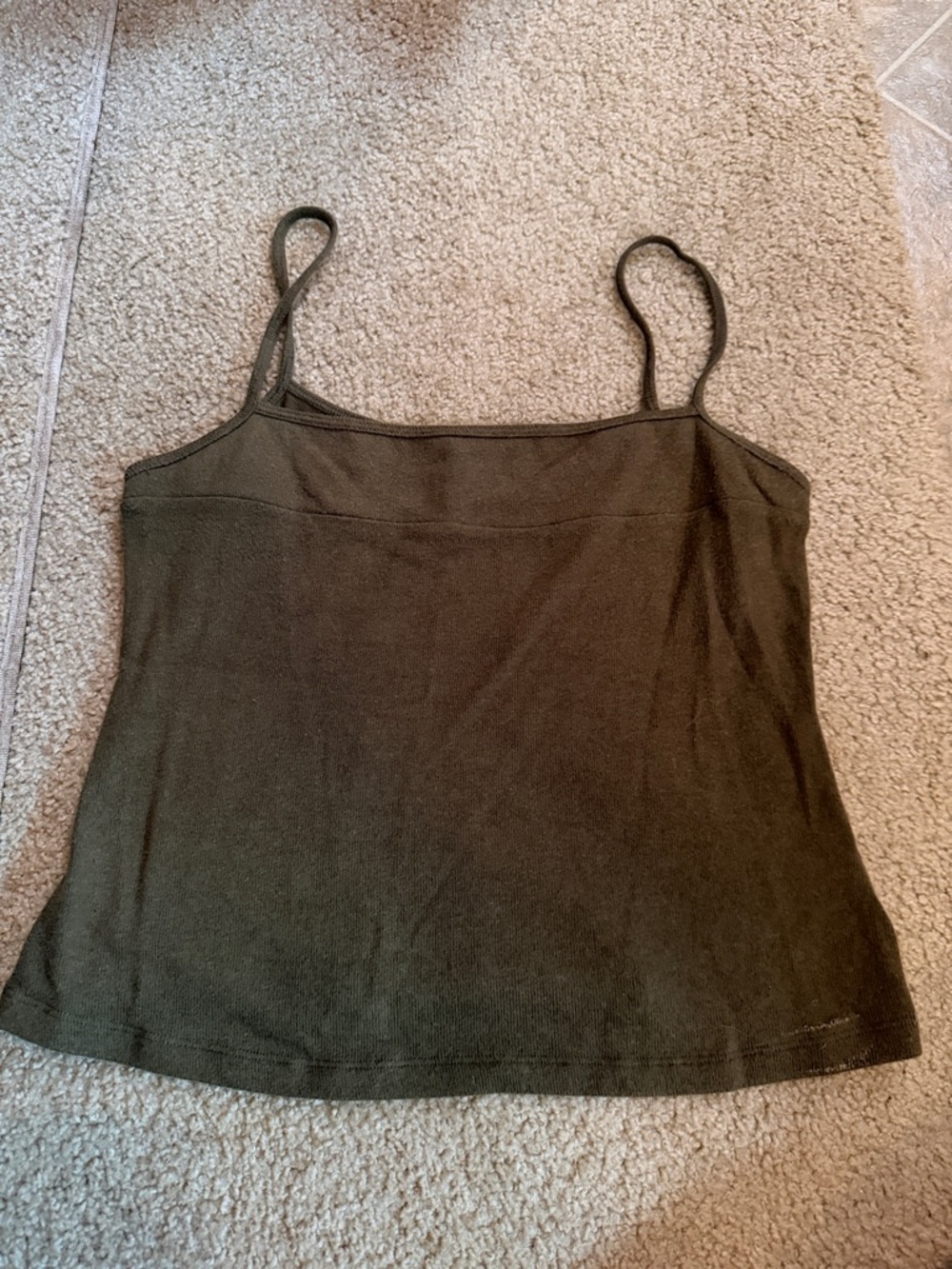 Reformation Olive Spaghetti Strap Camisole
